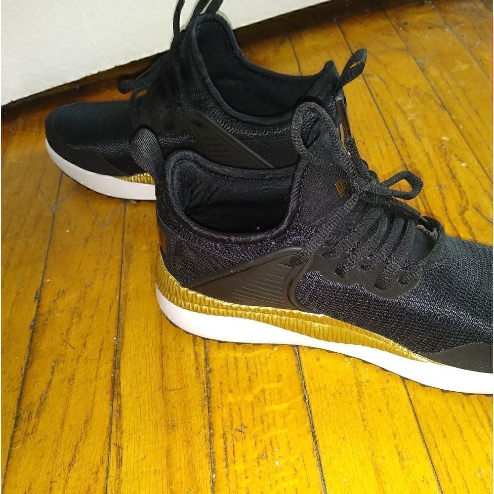 Puma 7.5 Pacer Next Cage running sneakers black gold - Picture 9 of 9